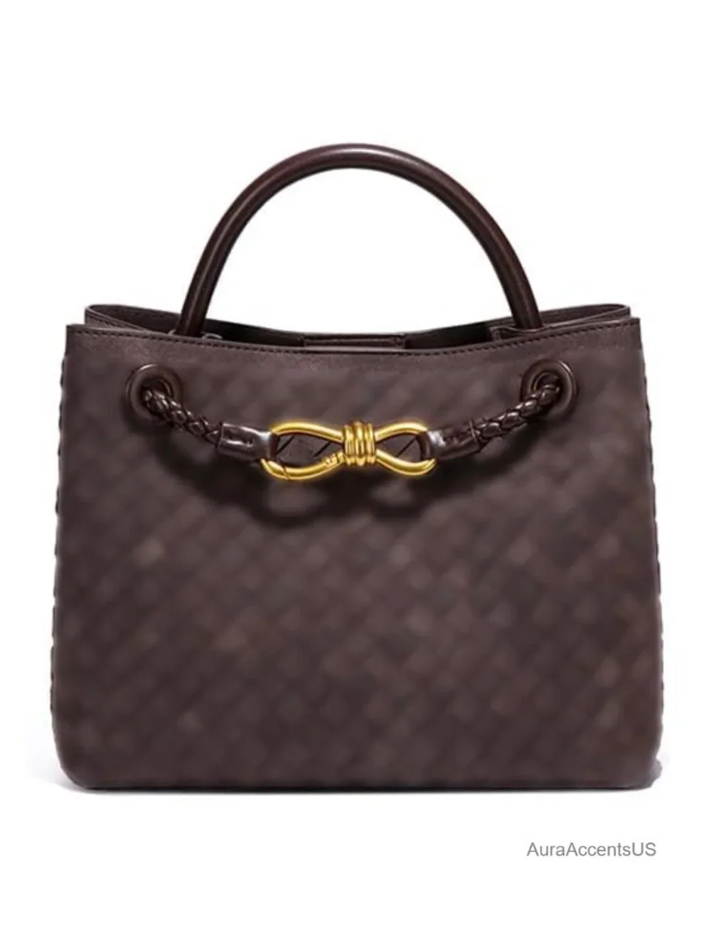 PU Leather Suede Woven Tote Bag Crossbody Shoulder Handbag Satchel